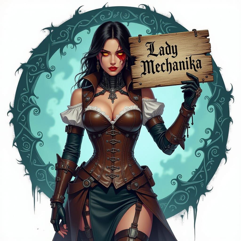 Lady Mechanika in Expressionist Mechanical Style