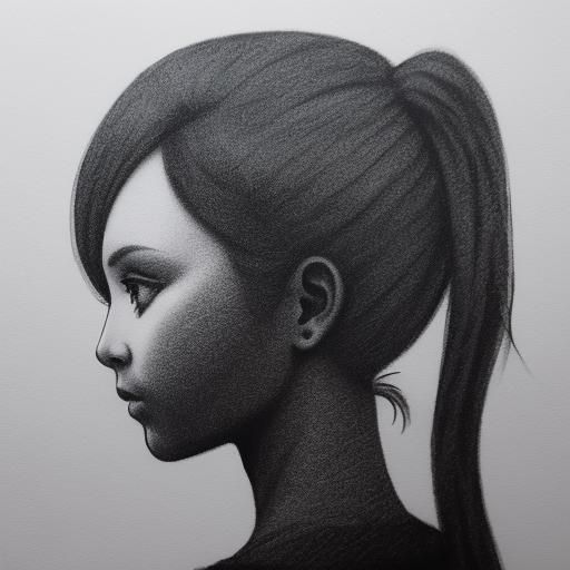 Contrasting Silhouettes in Charcoal Drawing