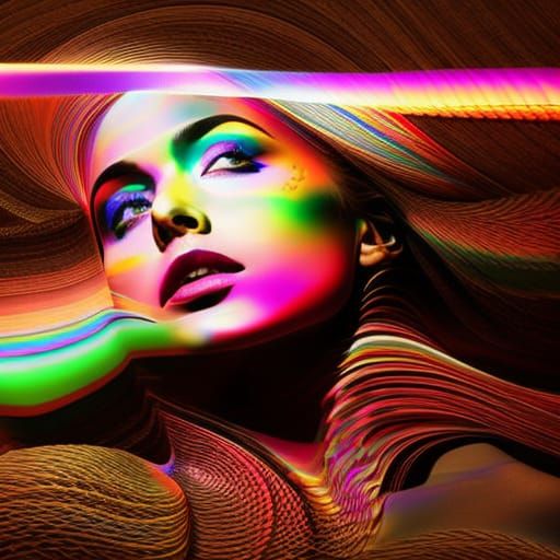 Hyperdetailed Portrait of a Beautiful Woman in Golden Light