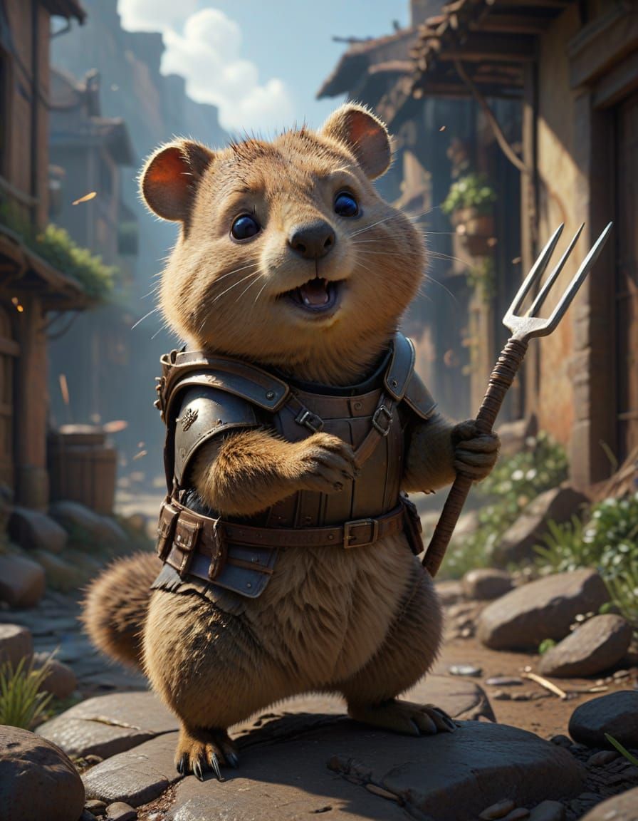 Quokka Rebel Fights Oppressive Regime in Photorealistic 8K M...