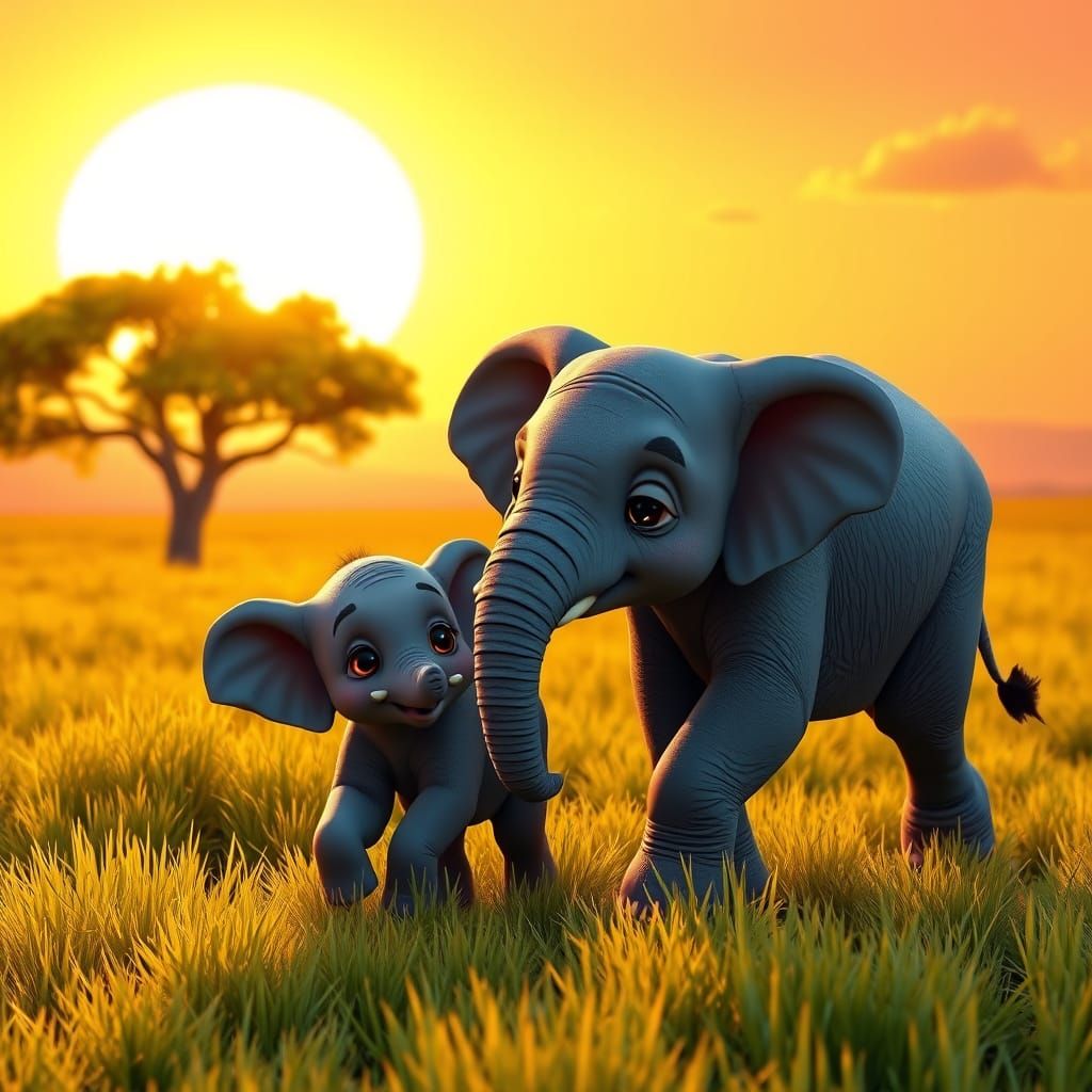 Little Elephant's Day Out