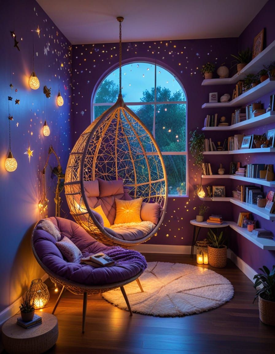 bohemian reading nook