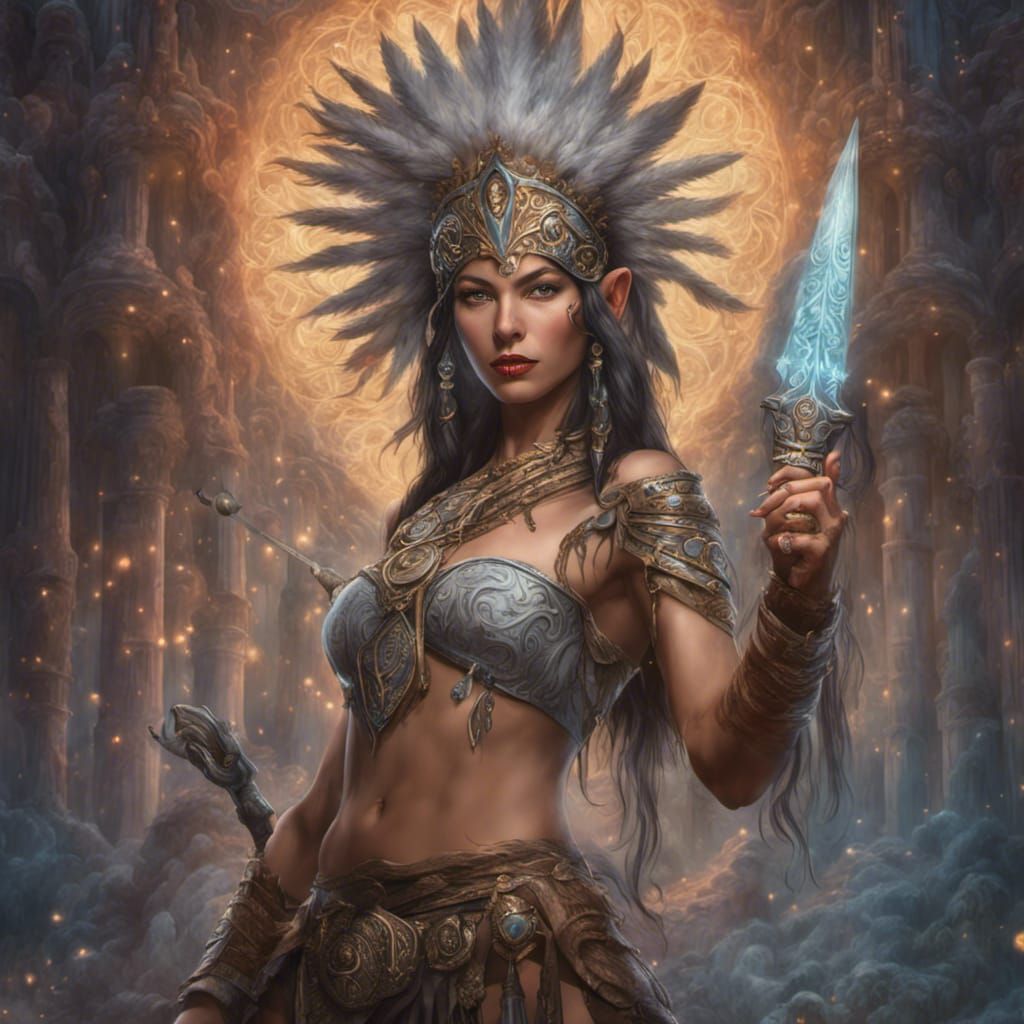 Native American Elf in Fantasy World