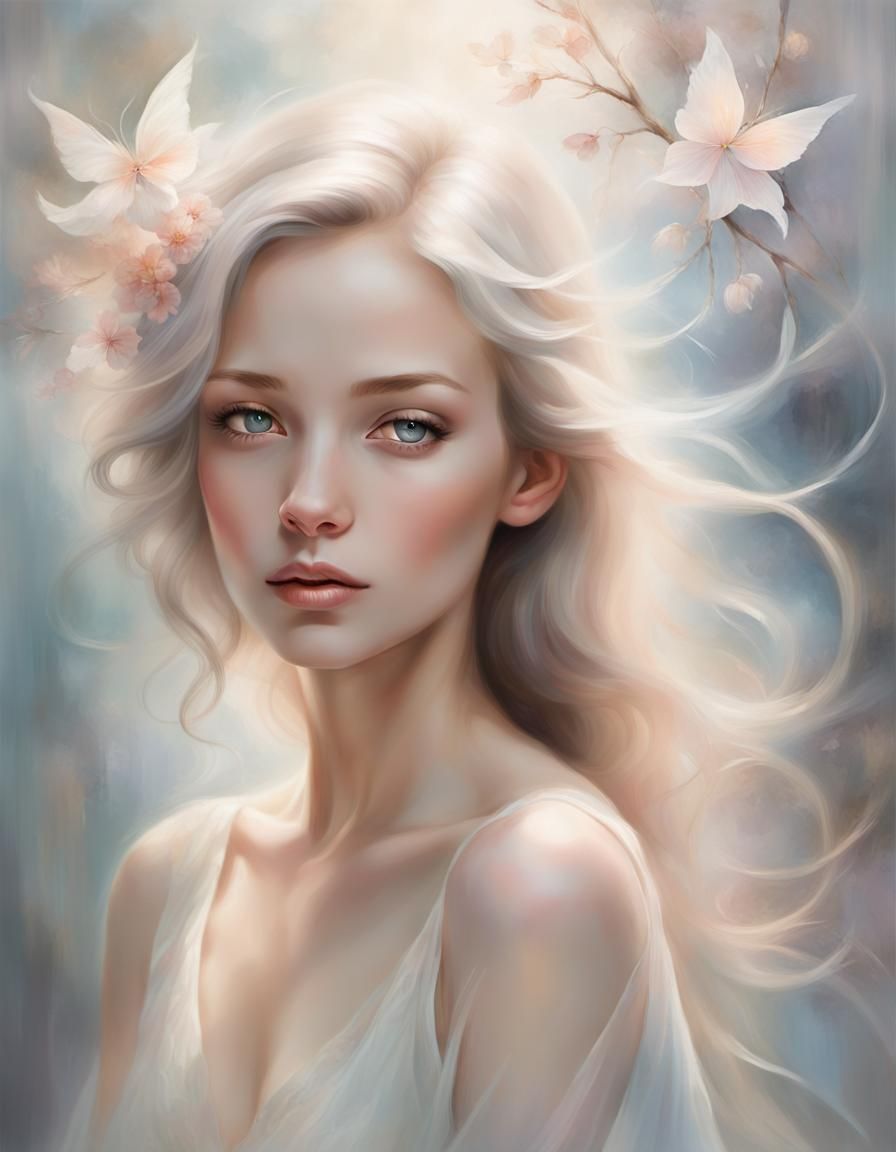 Ethereal Portrait Radiating Beauty and Grace