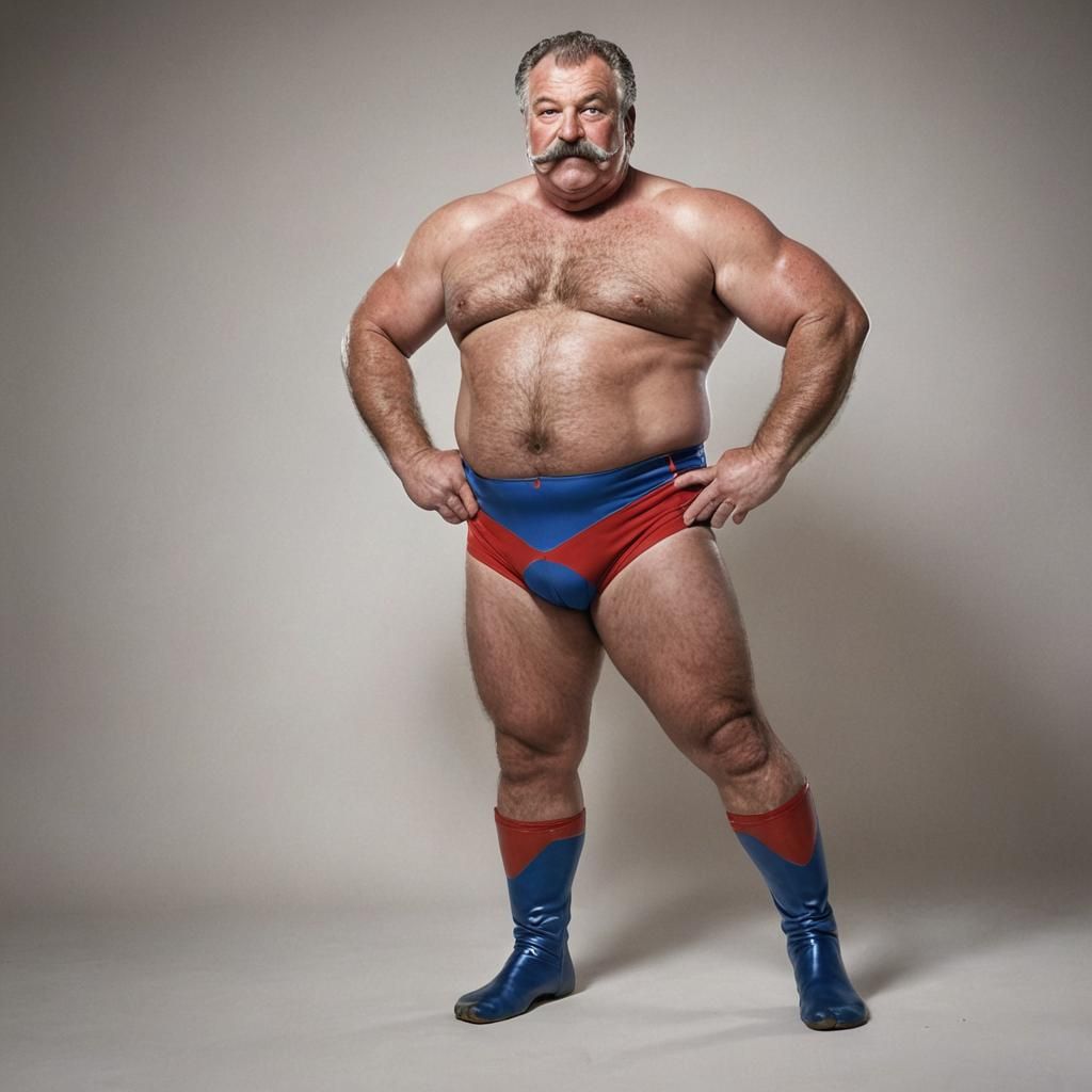 Defiant Wrestler Sports Photography Portrait