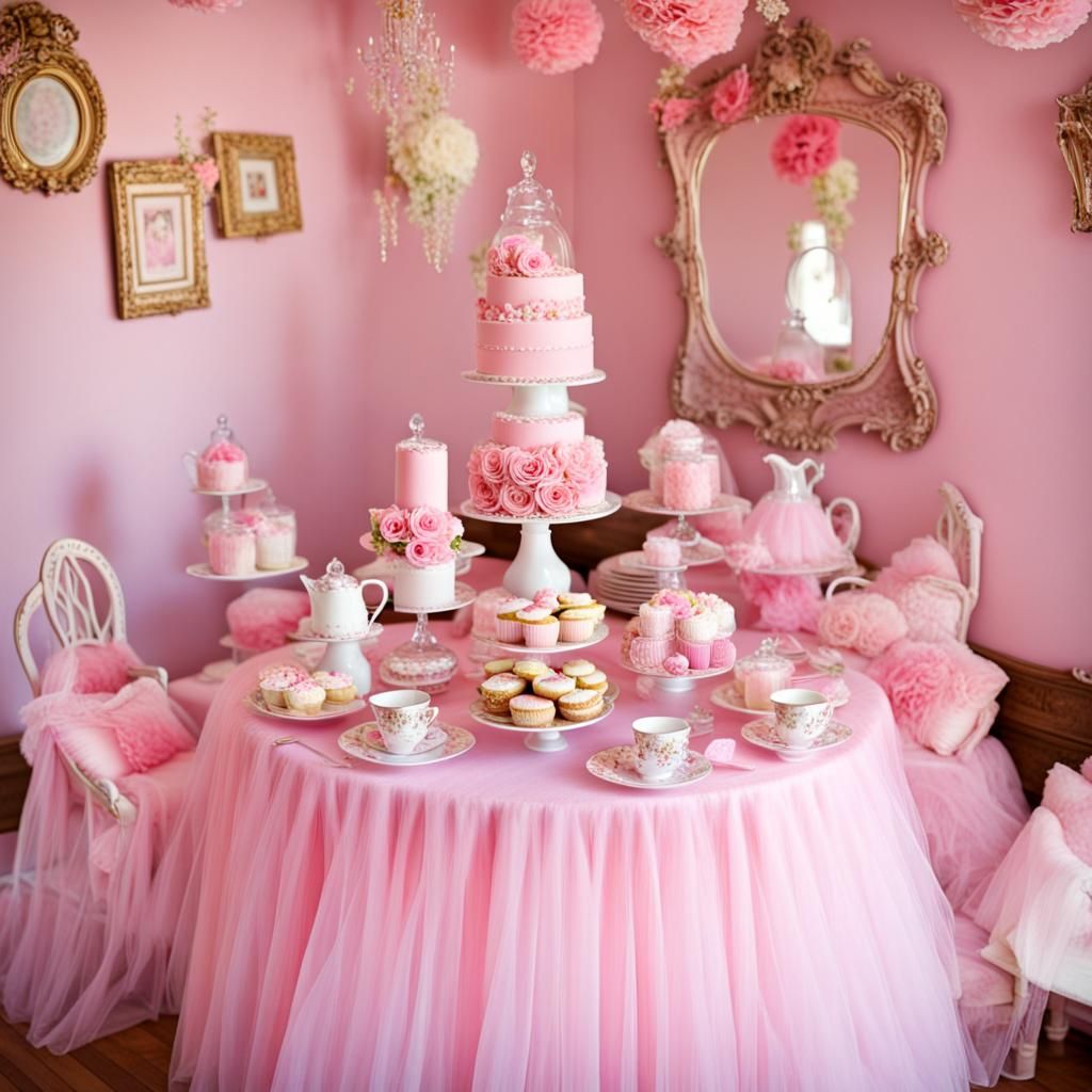 Enchanting Pink Princess Tea Party