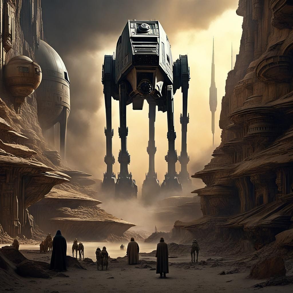 Epic Star Wars Inspired Digital Matte Painting
