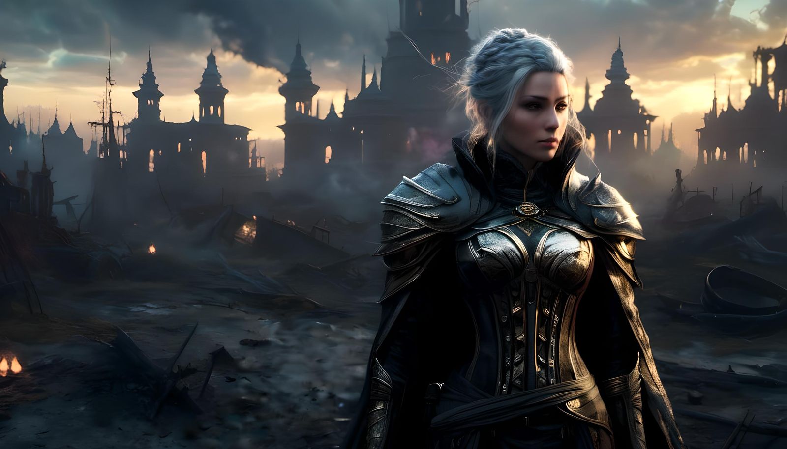 Dark-Haired Warrior Scavenges Abandoned Lighthouse in Trashp...