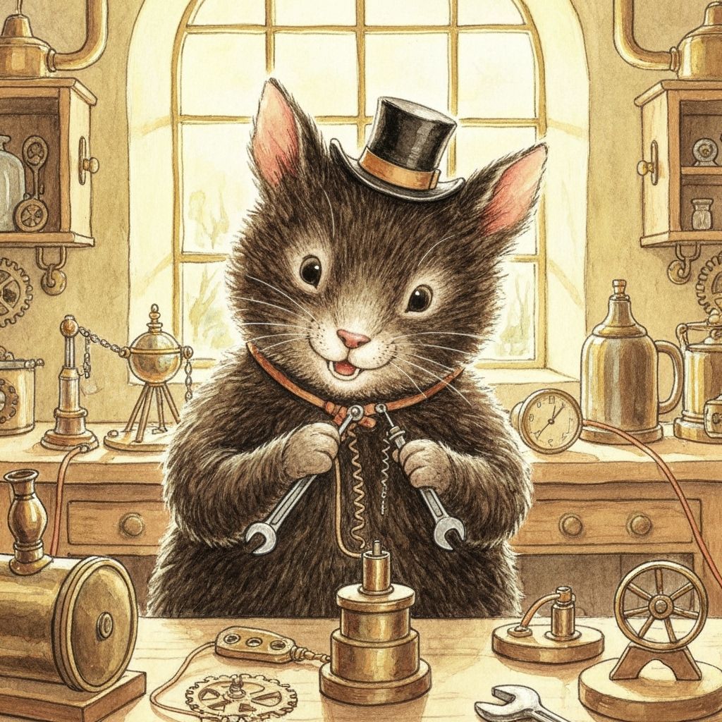 Steampunk Otter Oliver's Watercolor Workshop