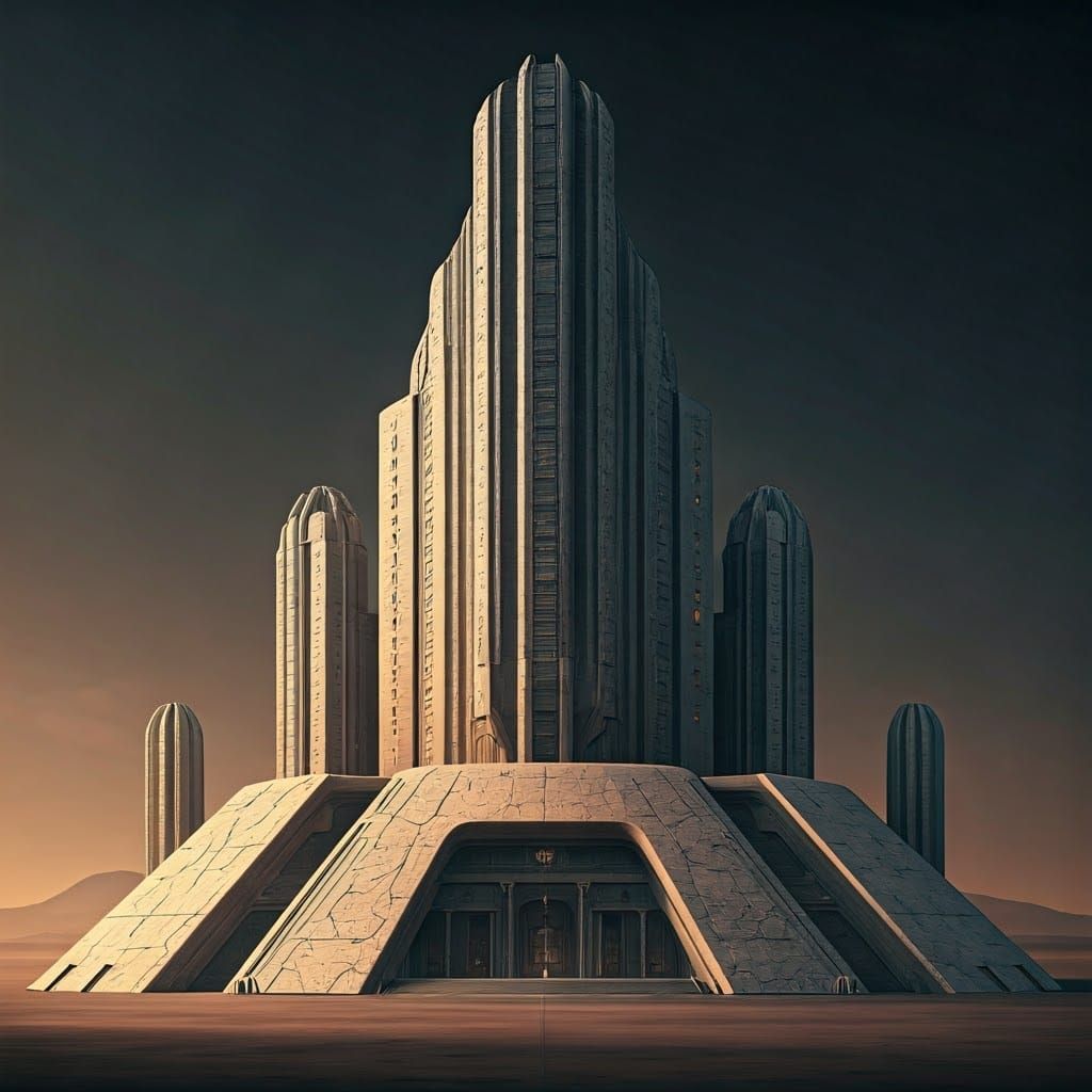 Majestic Cactus Building: Cinematic Architecture