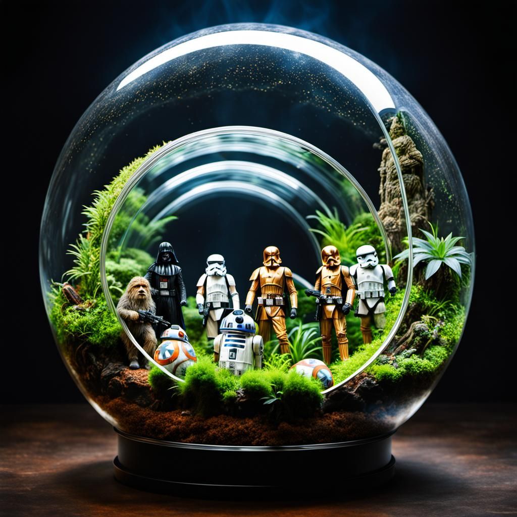Star Wars Terrarium: Double Exposure Photography