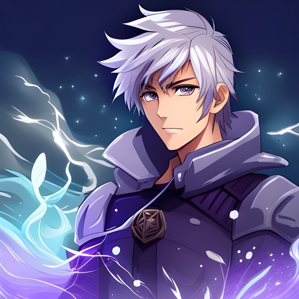 Ghost Boy Portrait in Sword Art Online Anime Style