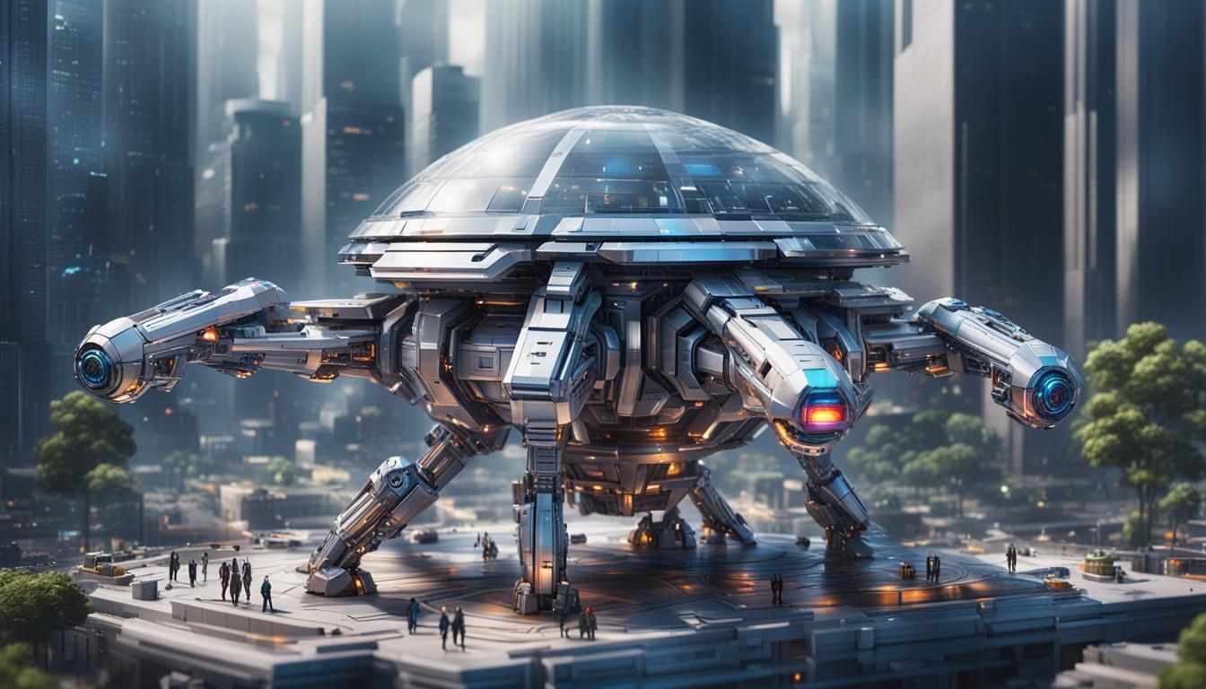 Micro Robots Solve Architecture Equation: Photorealistic Sci...