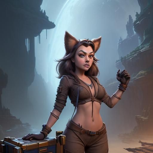 Mila Kunis as Gadget Hackwrench: Detailed Fantasy Art