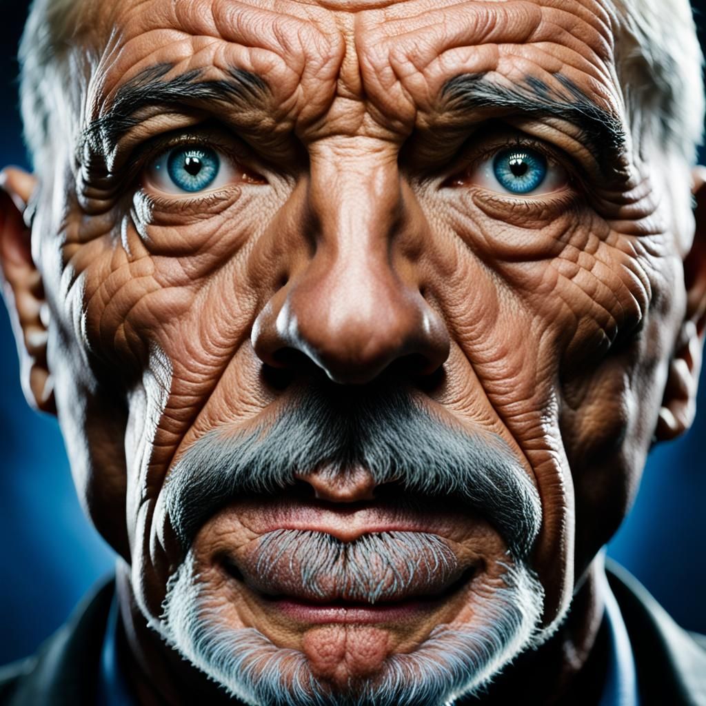 Detailed Atom Portrait in Professional Style