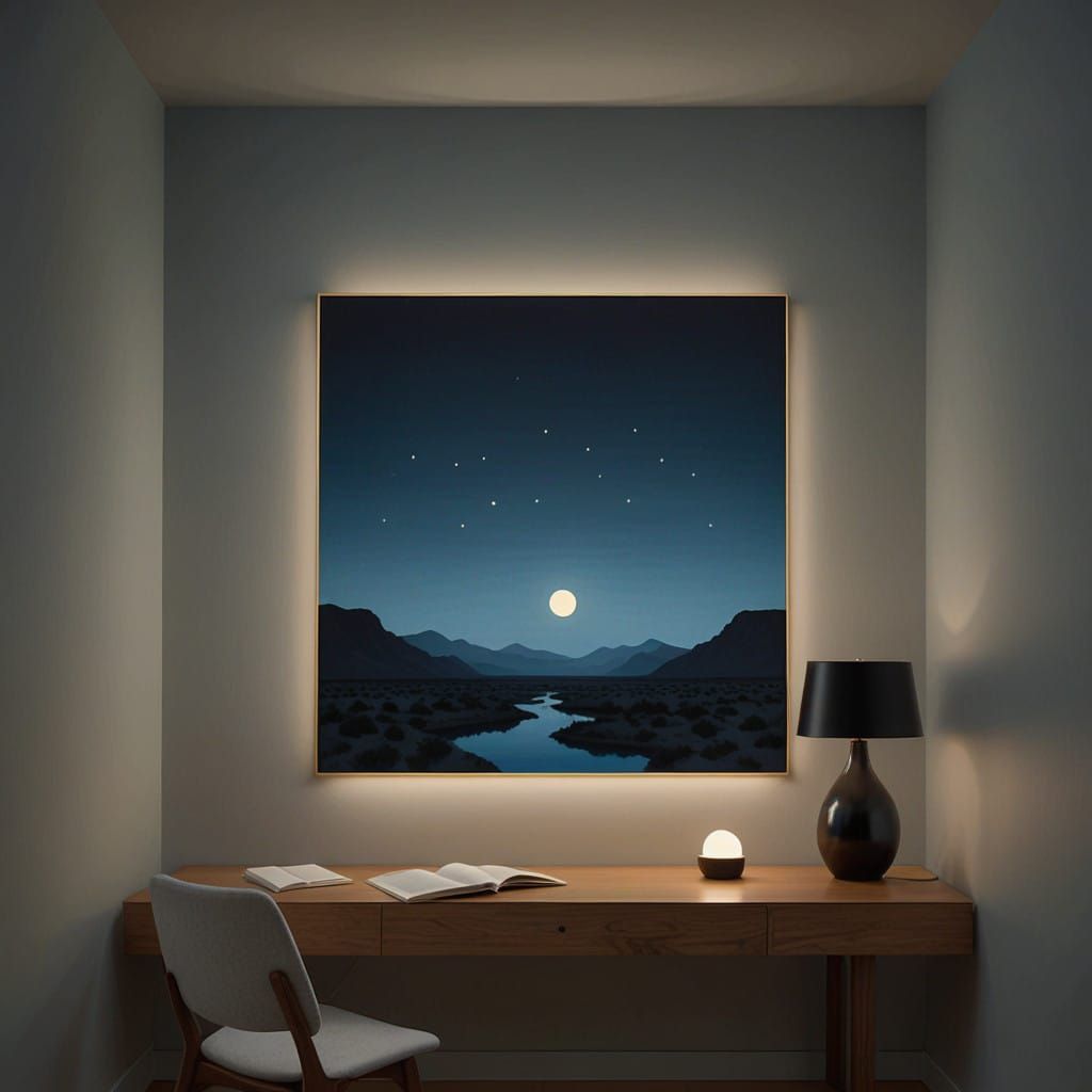 Nocturnal Scene: Postminimalist Nightlight Glow