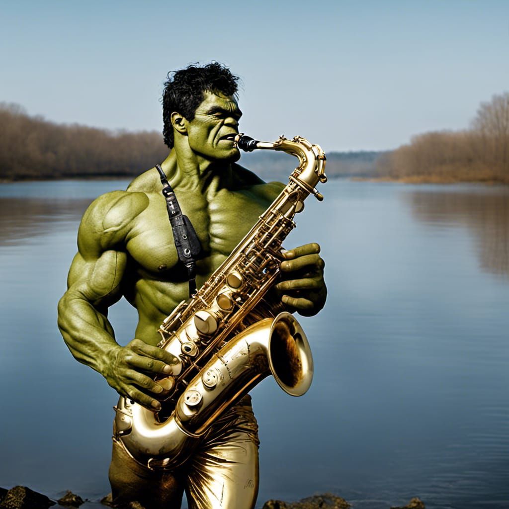 Big Green Plays The Blues 👨‍🔬😤🟢🦸‍♂️ 🎶🎷