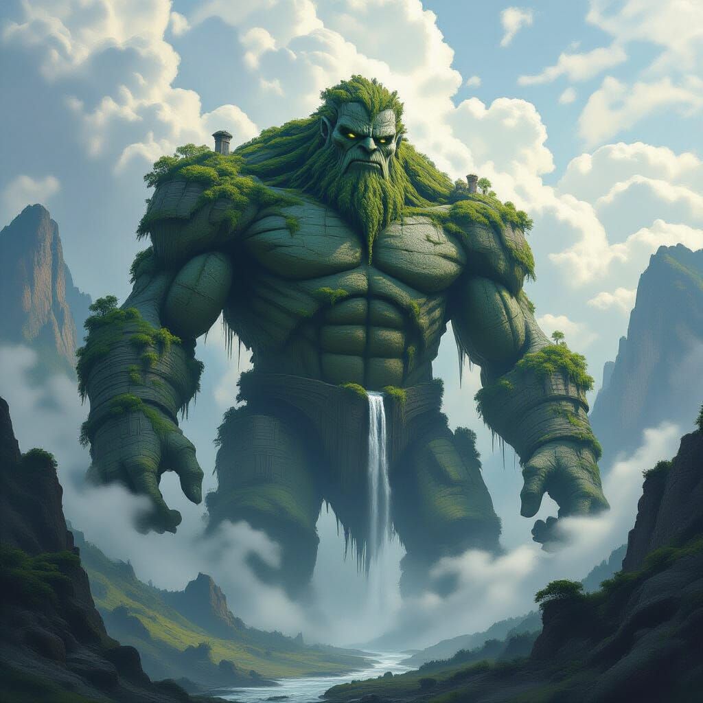 Ancient Stone Golem Awakens in Misty Valley