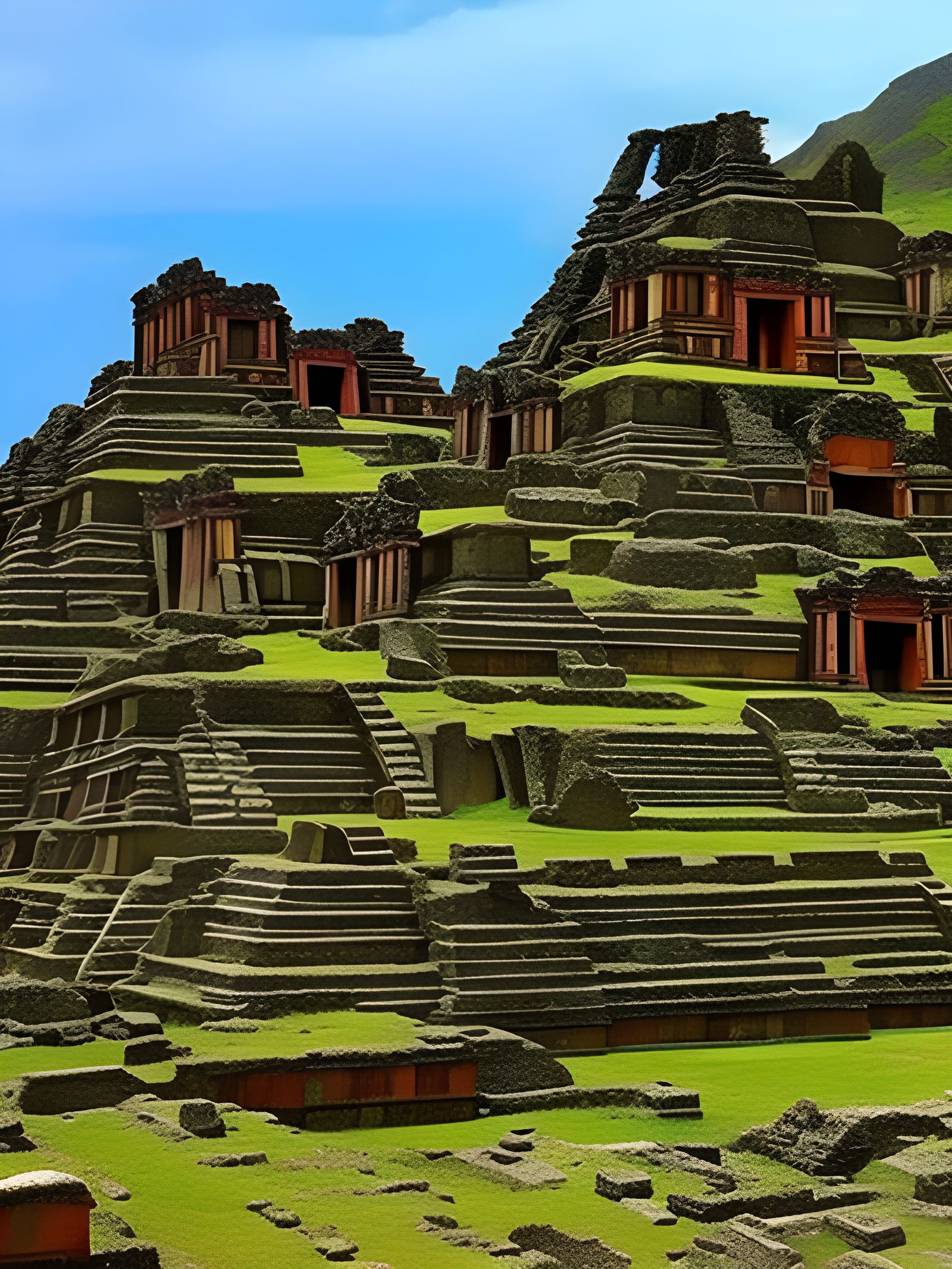 Fantasy Archaeological Dig Site Uncovers Jungle Ruins