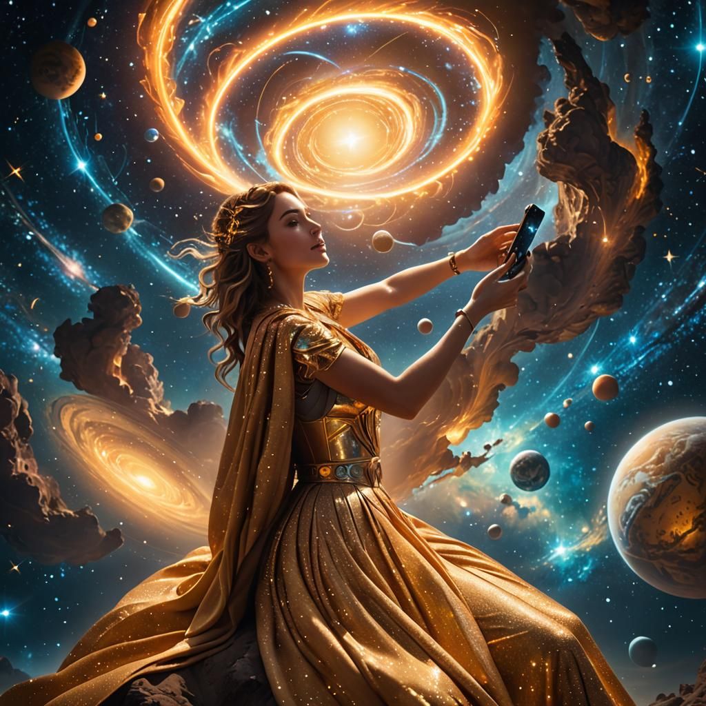 Astral Energy Flows from iPhone in Space