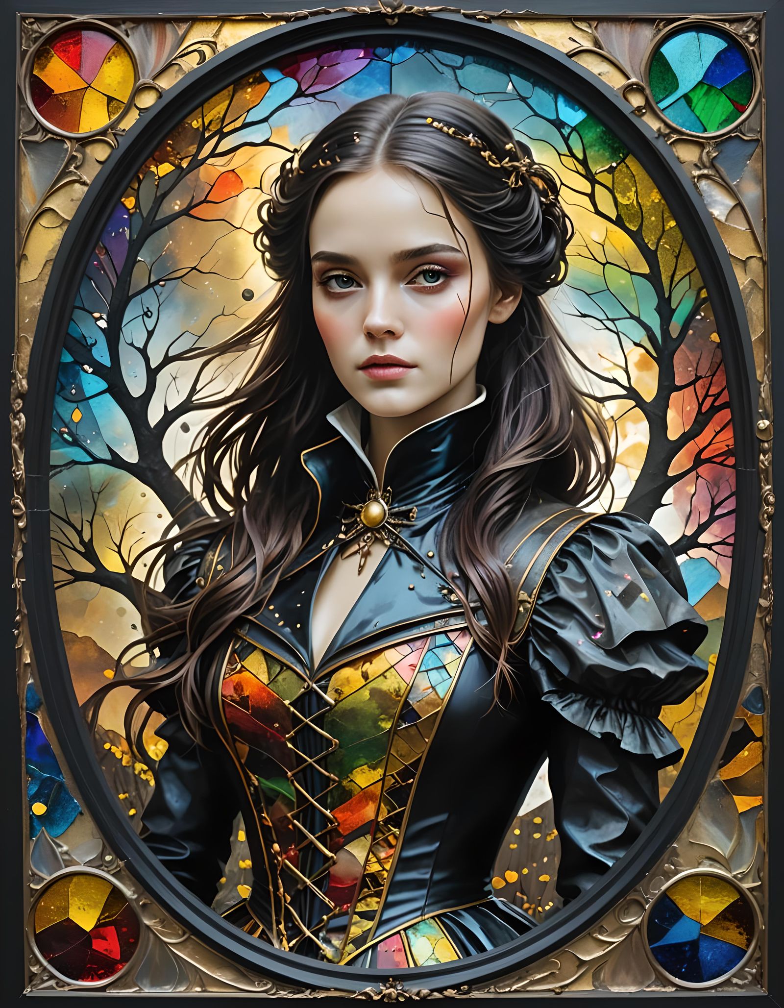 Sleepy Hollow Heroine in Magical Fantasy Art