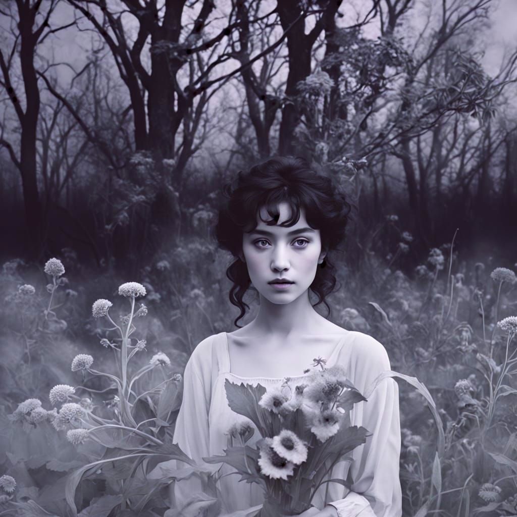 Ethereal Enchantress with Black Henbane Bouquet