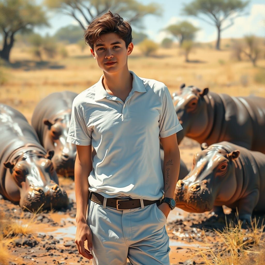 Whimsical Savannah Adventure in Vibrant Colors