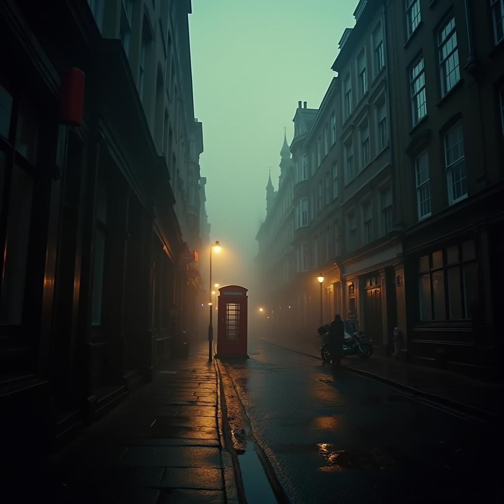 Victorian London Cityscape with Cinematic Lighting