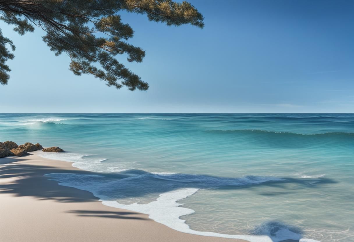 Golden Hour Ocean View in 8K Resolution