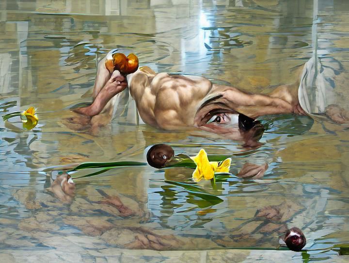 Narcissus and Pool in Neoclassical Hyperrealism