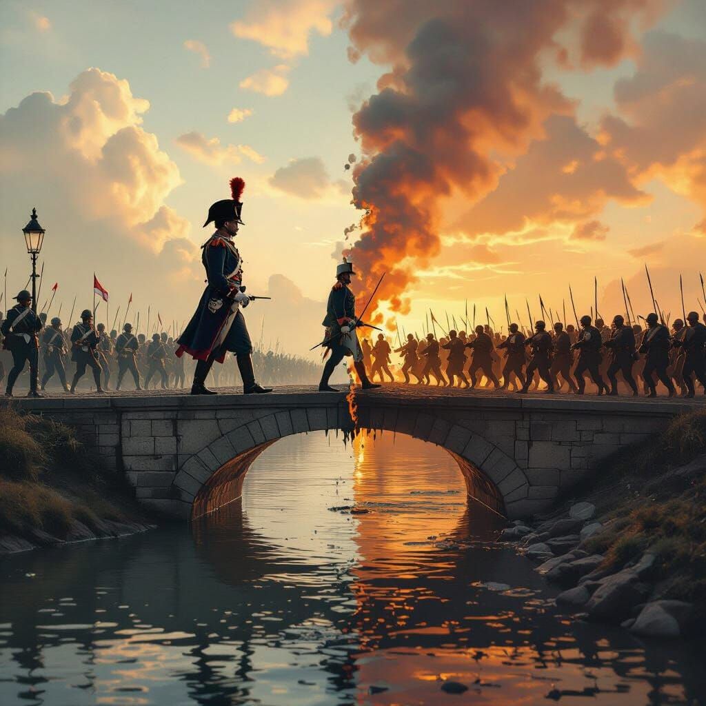Napoleonic Soldier Meets Modern Troops in Surreal Digital Ar...