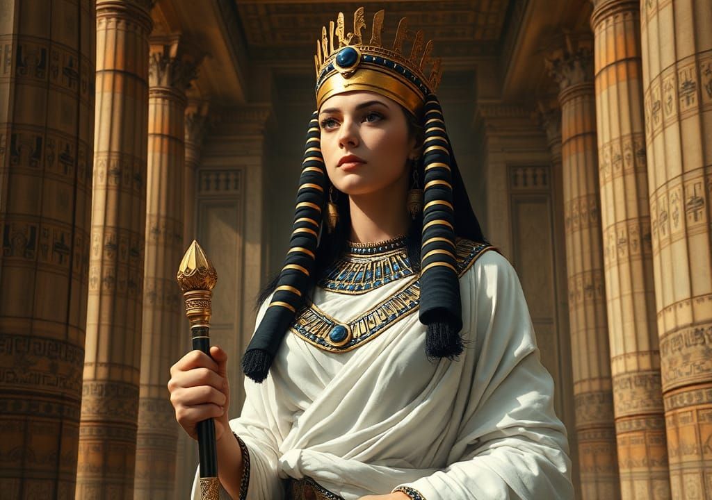 Cleopatra, Queen of Egypt, in Neoclassical Style
