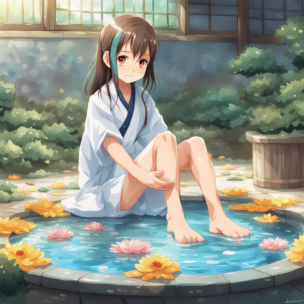 Anime Style: Girl's Spa Day