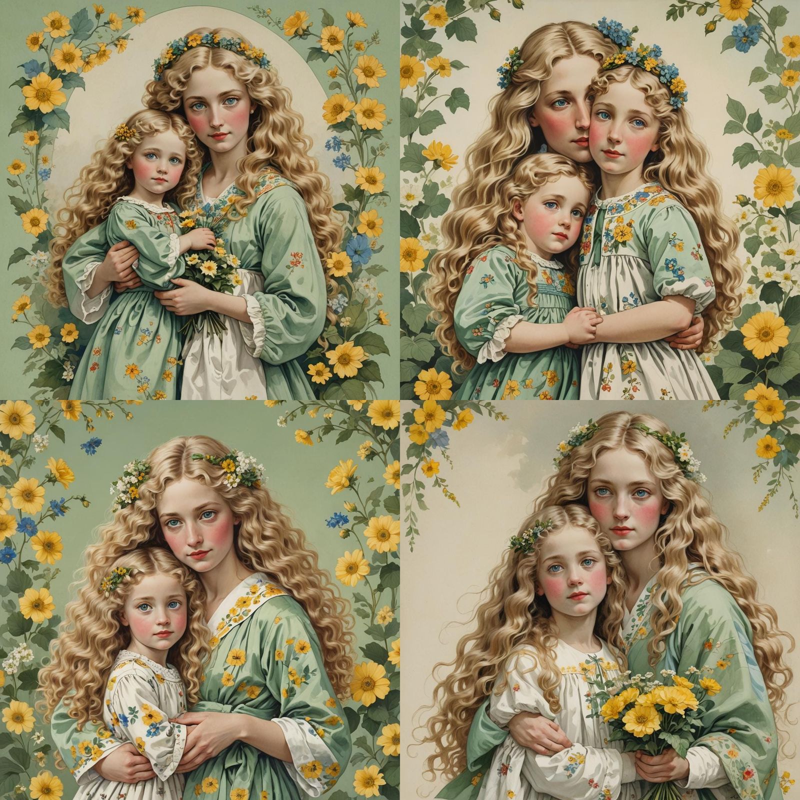 Mother and Child Portrait in Natural Lighting