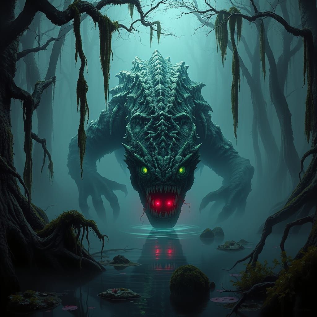 Bayou Beast in Neon Haze