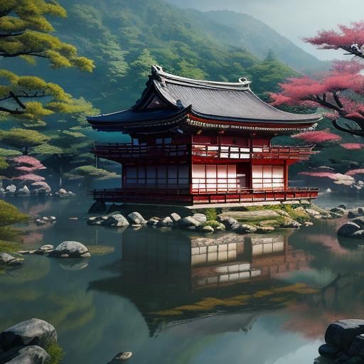 Daigo-ji Temple: Fantasy Concept Art in Kyoto