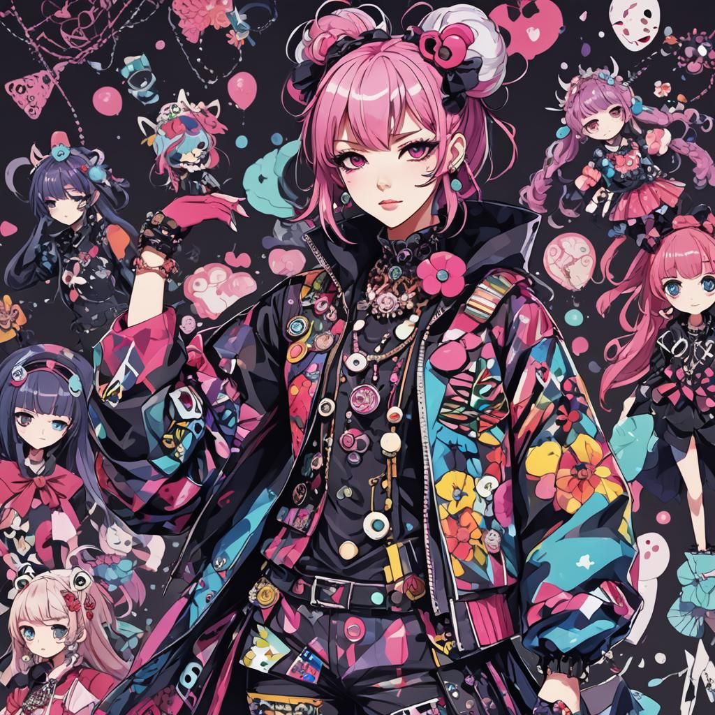 Dark Decora Anthro in Anime Style