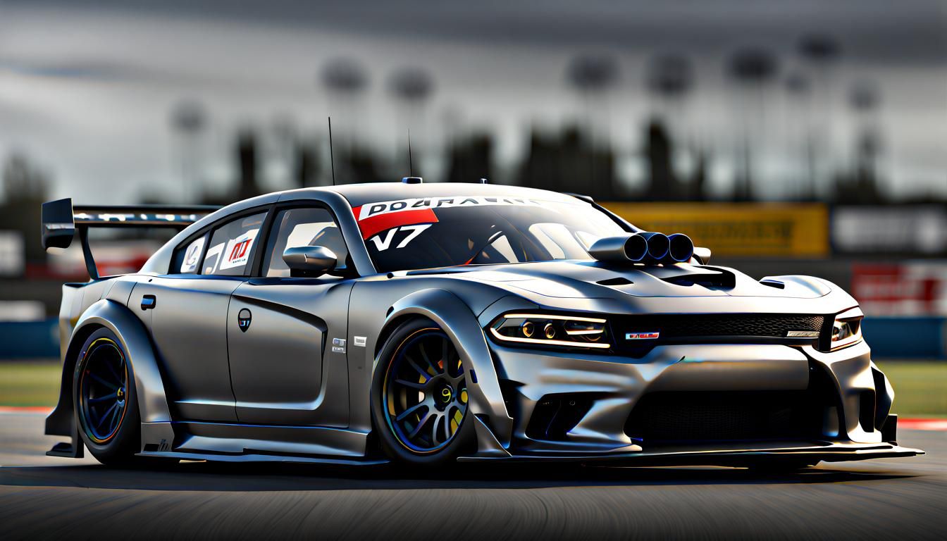 Dodge Charger GT3 Le Mans: 8K Ultrarealistic Rendering
