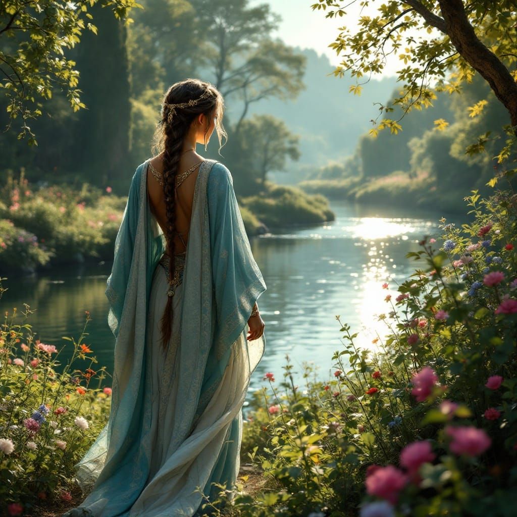 Celtic Beauty Souconna by the Saône River