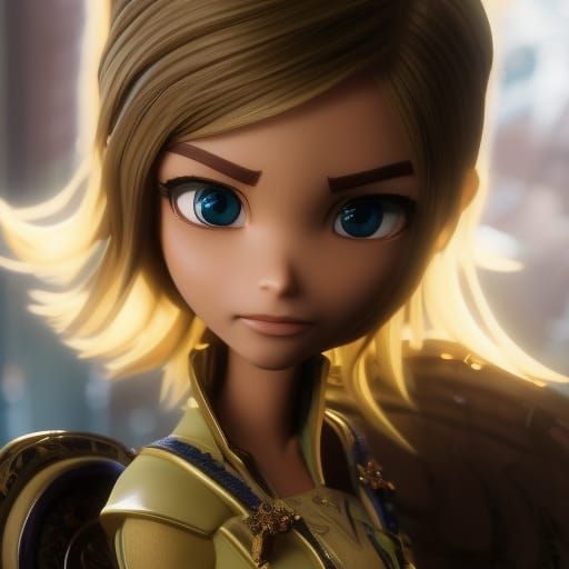 slim male half elf thief, brownish blond hair, intense eyes, arms crossed, loose fitting linen shirt, dagger, looking at...