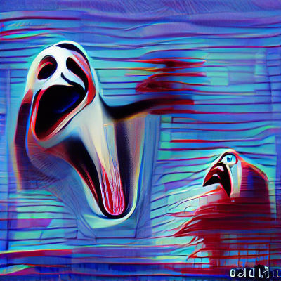 Abstract Scream Expression