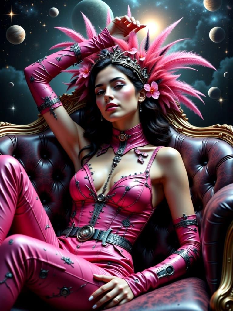 Steampunk Gentleman in Cosmic Harmony