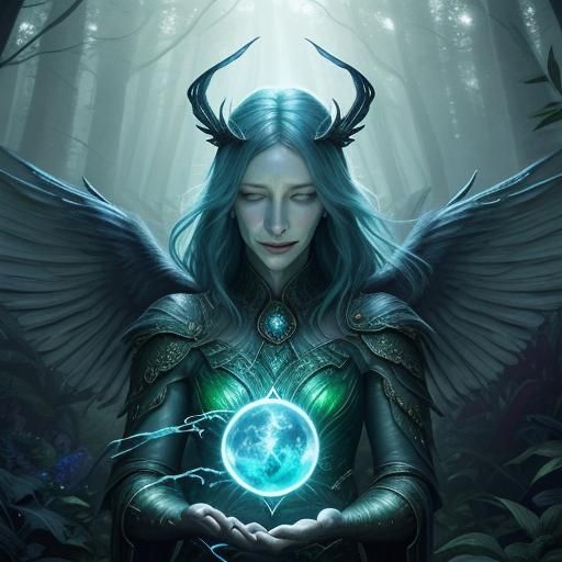 Cate Blanchett as Forest Fairy in Digital Art