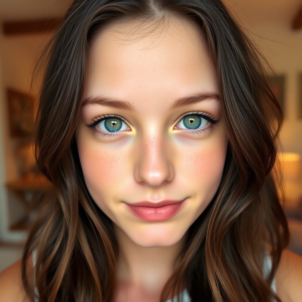 Portrait of a Young Woman in Soft Focus