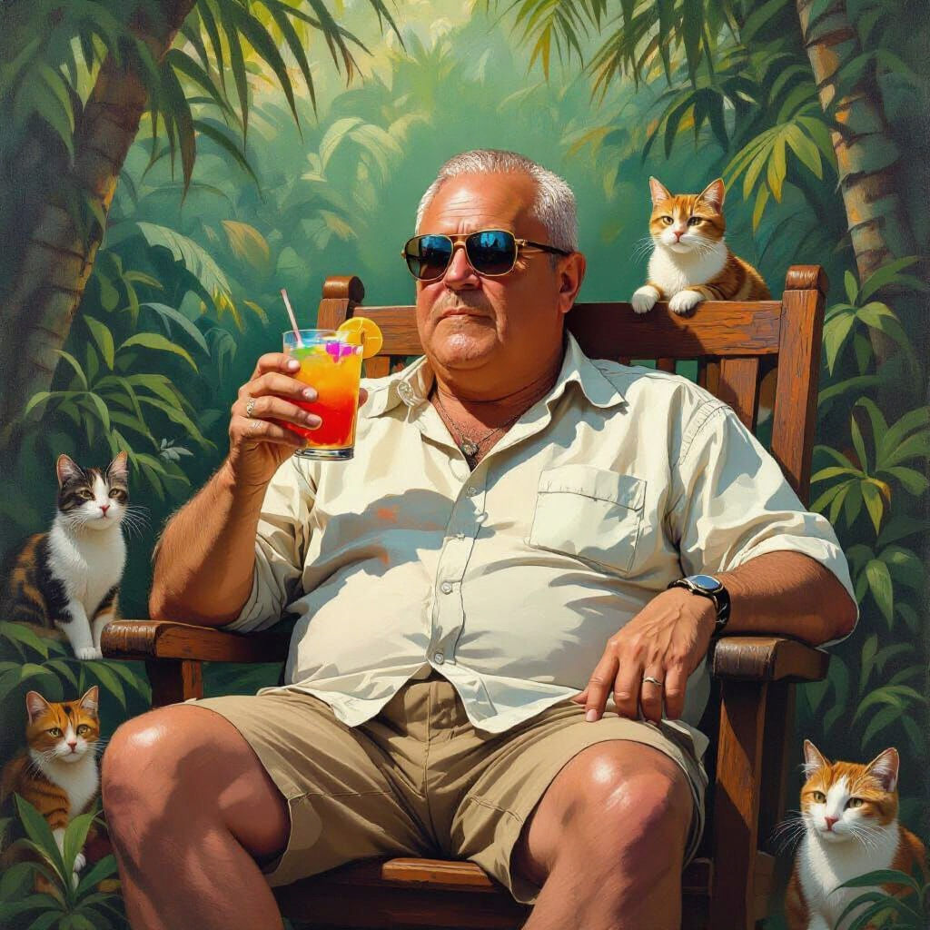 Jungle Dweller: Man, Cats, and Cocktails