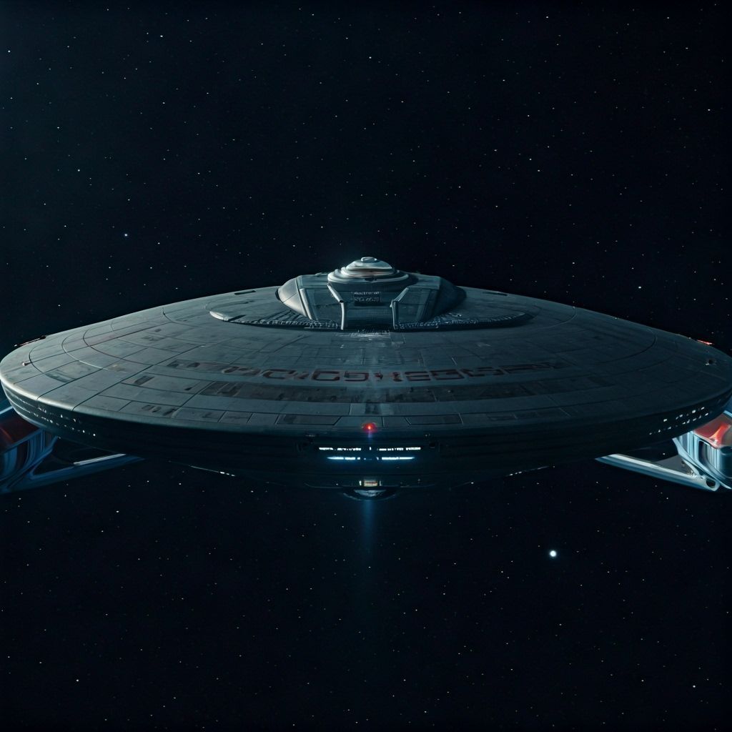 Epic Star Trek Voyager Cinematic Film Still