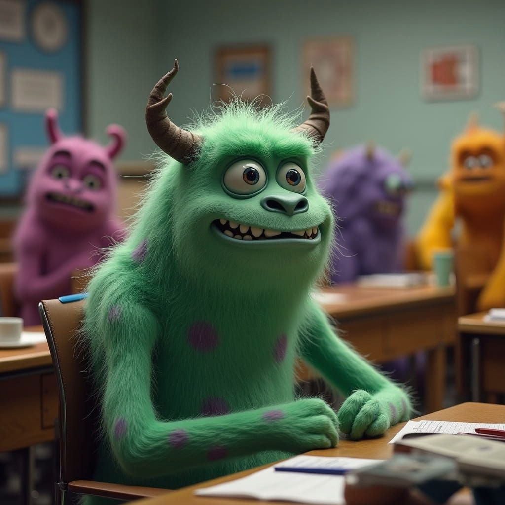 Cyclops Student Learns in Monster School Class