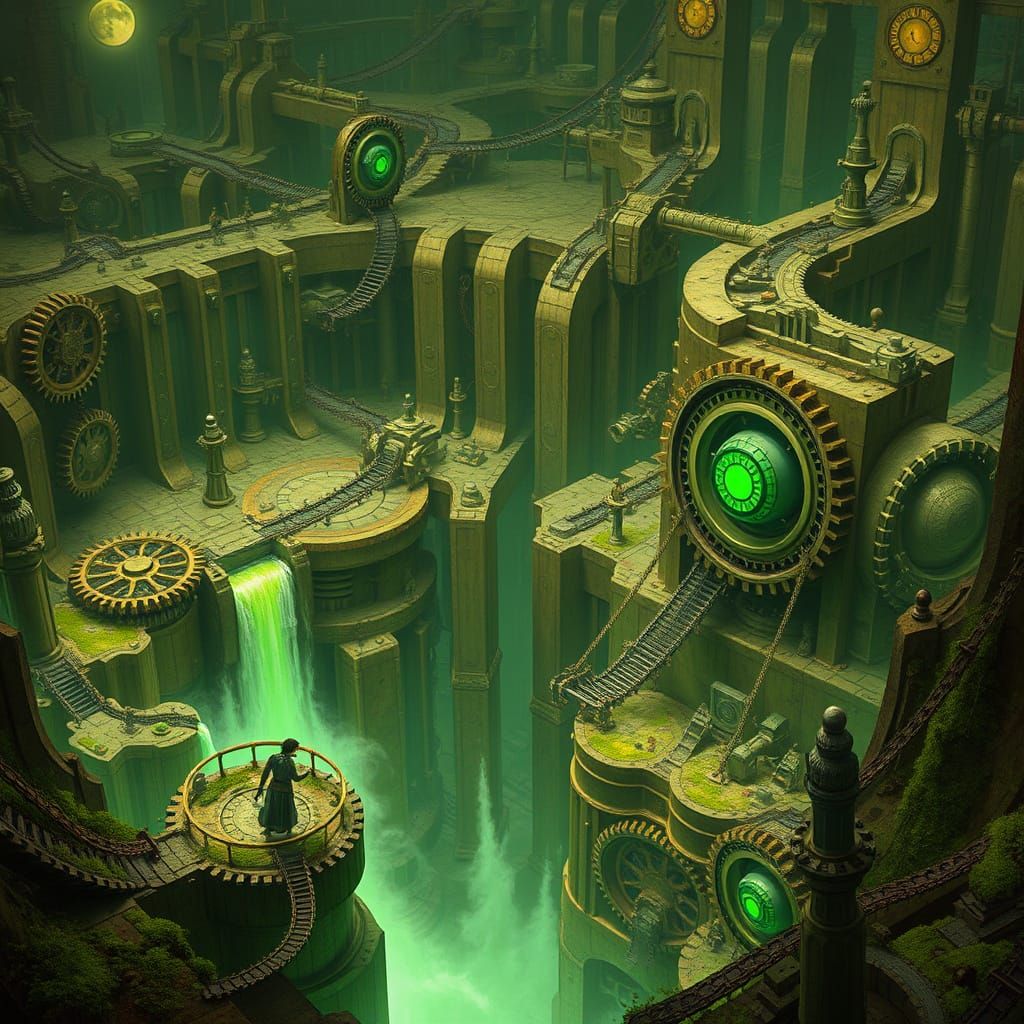 A Clockwork Wonderland of Gears and Pendulums