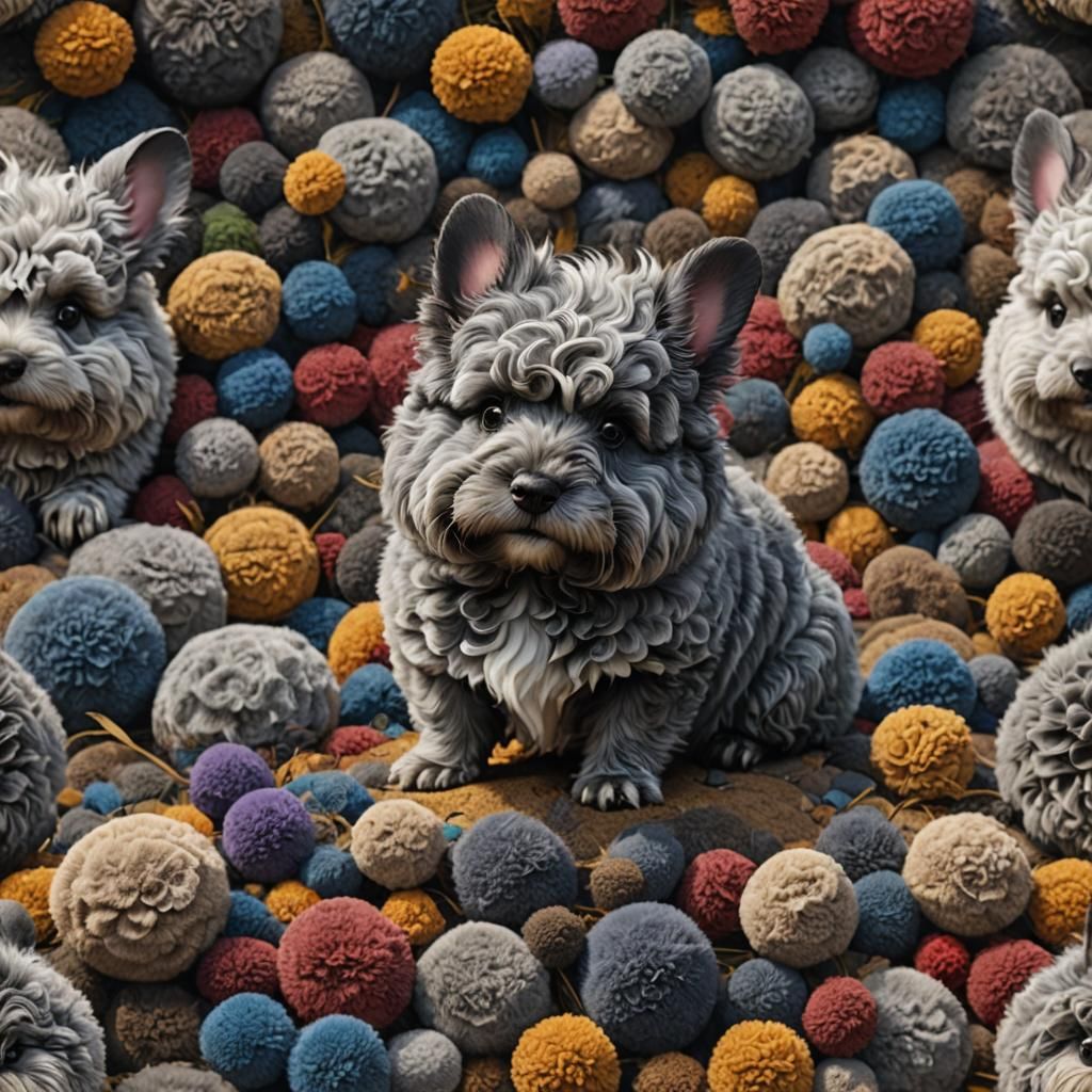 Whoodle Dog Transformed: A Chinchilla Fantasy