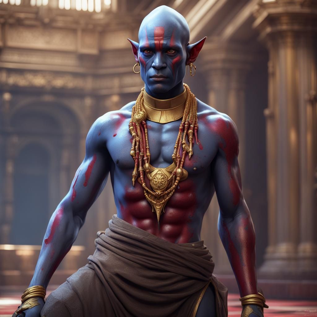 Twi'lek Palace Servant as Detailed Matte Painting